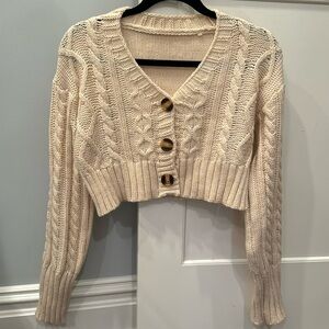Shein crop cardigan sweater. Size small